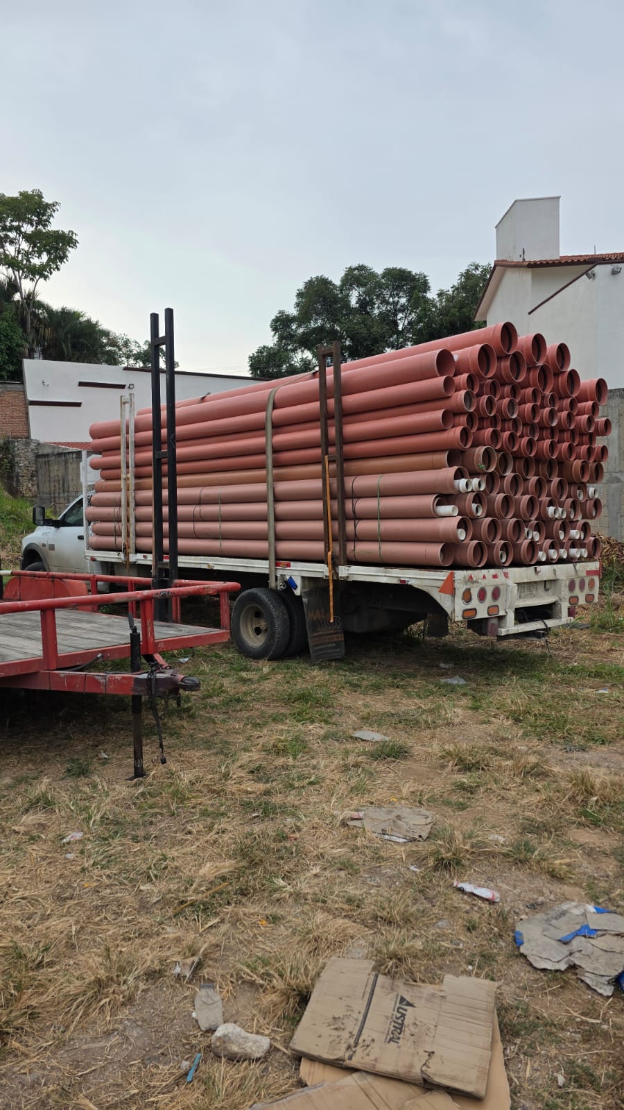 Transporte de tuberías sanitarias