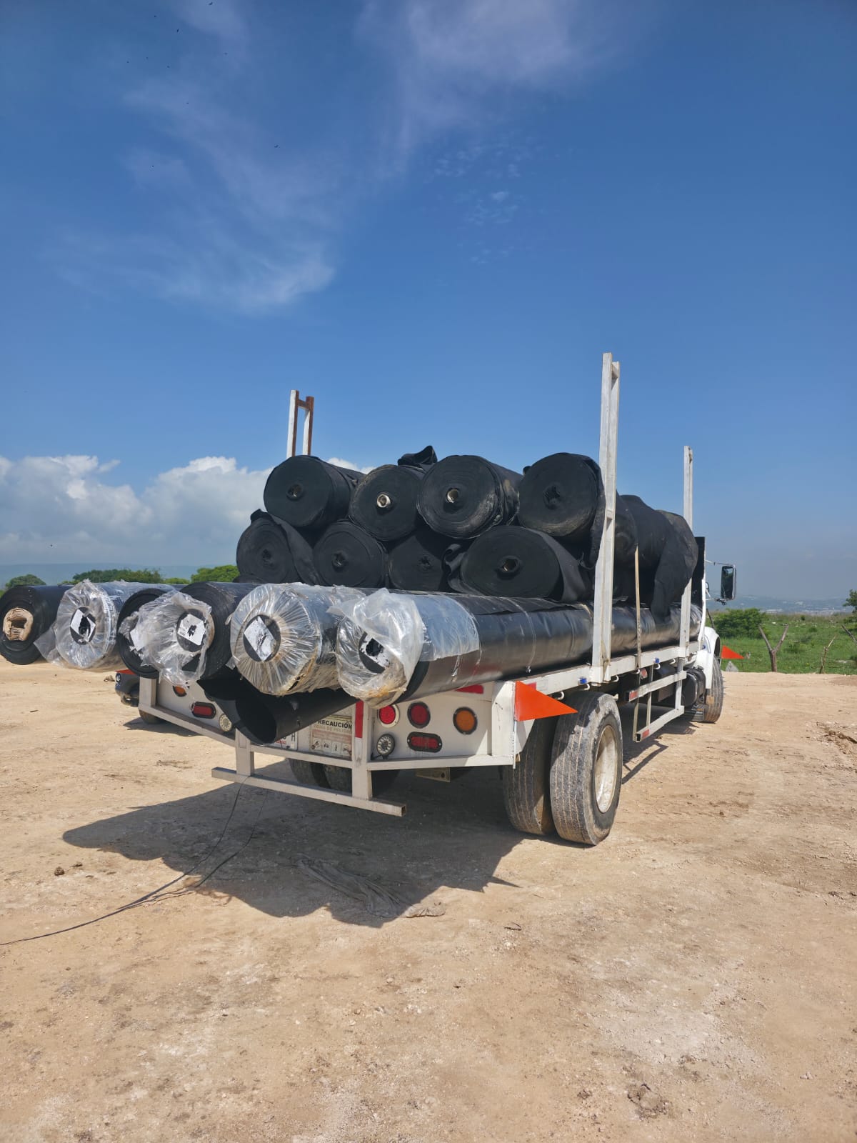 Transporte de geosintéticos